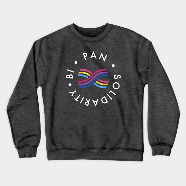 Bisexual / Pansexual Solidarity Crewneck Sweatshirt by queerenough